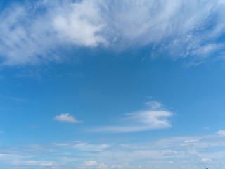 white clouds with blue sky