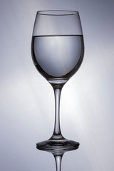 Glass on water