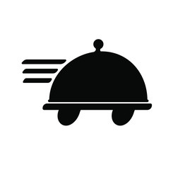 Fototapeta premium vector illustration of a restaurant cloche