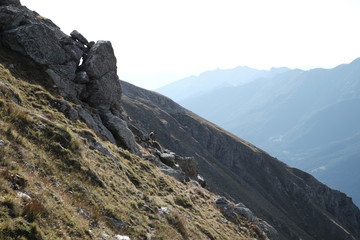 Fototapeta na wymiar Trekking and hiking in val di susa