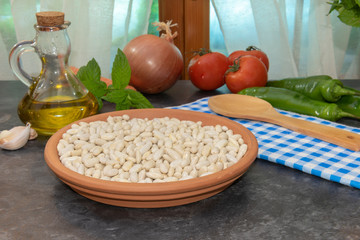 Ingredientes para cocinar judias blancas