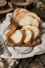 White Homemade bread