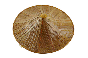 wicker basket on a white background
