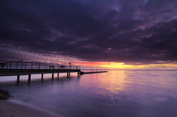 Fototapeta na wymiar Sunrise at the sea