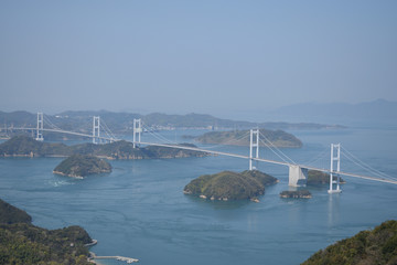 亀老山展望公園　しまなみ海道を一望