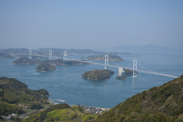 亀老山展望公園　しまなみ海道を一望