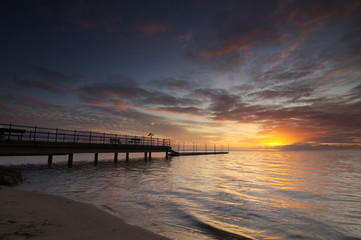 Fototapeta premium Sunrise at the sea