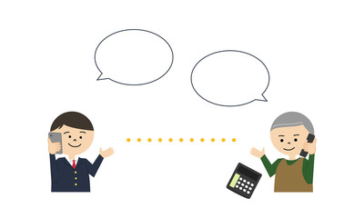 電話　男子高生　高齢男性