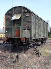Fototapeta na wymiar historischer Güterwagen