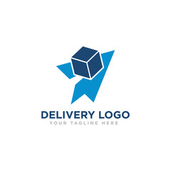 Naklejka premium Delivery Logo Design Vector Illustration