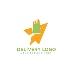 Delivery Logo Design Vector Illustration