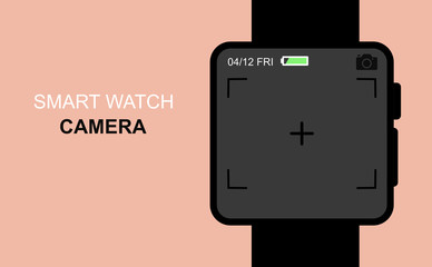 vector illustration of a digital camera