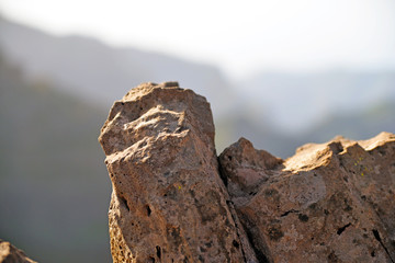 mountain peak in the morning