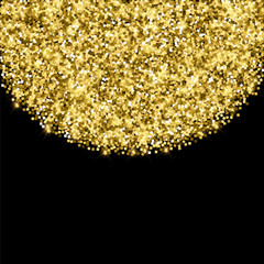 Sparkling gold luxury sparkling confetti. Scattere