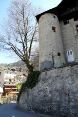 château de la Comtesse (demeure du châtelain construite en 1375, époque à laquelle le bourg de Saint-Gervais devient le siège de la Châtelline de Montjoie). Saint-Gervais-les-Bains. haute-Savoie.