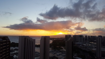 Sunsets in Waikiki