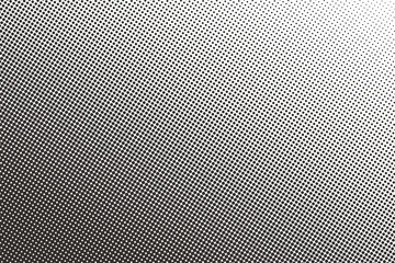 Abstract black and white dots background. Comic pop art style. Light effect. Gradient background with dots. Halftone texture. polka dot. Vector pattern