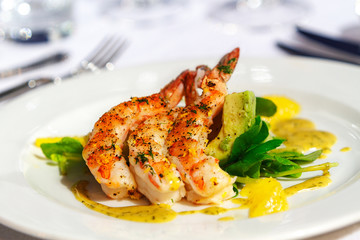 fancy shrimp entree