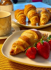 Tasty croissants for the breakfast - 337356894