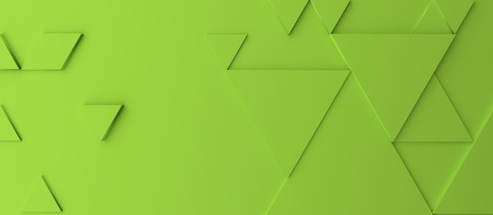 Abstract modern green triangle background