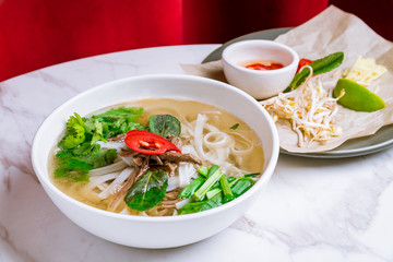 Soup Pho Bo with beef