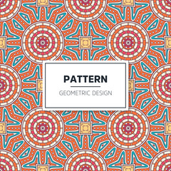 Seamless mandala islamic pattern. Vintage elements