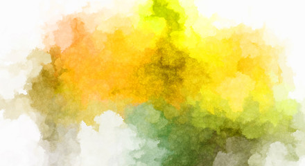 Watercolor painted background. Abstract Illustration wallpaper. Brush stroked painting. 2D Illustration.
