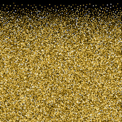 Gold triangles glitter luxury sparkling confetti. 