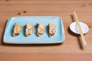 Gyoza or dumplings snack