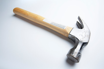 Household Hammer on a White background