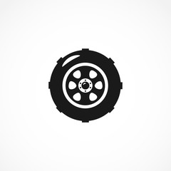 car wheel icon. icon. isolated vector element