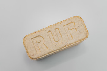 Alternative fuel, eco fuel, bio fuel. Wood sawdust