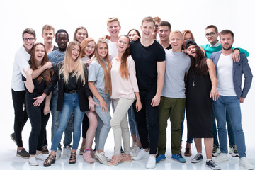Obraz premium diverse multinational group of young business people