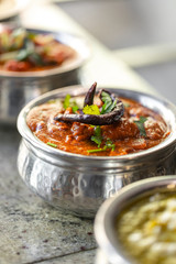 traditional Indian dish in the restaurant