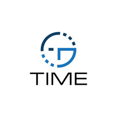 Time logo design concept template.