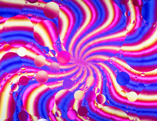 Obraz premium Colorful Oil on Water Abstract Designs 
