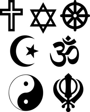Vector illustration religious symbols