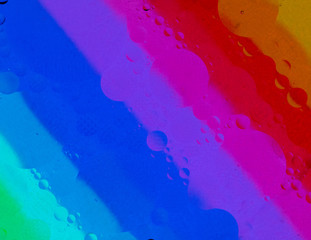 Colorful Oil on Water Abstract Designs 