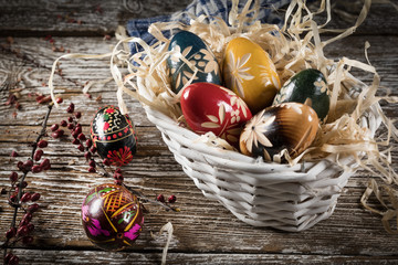 Decorative Easter eggs.