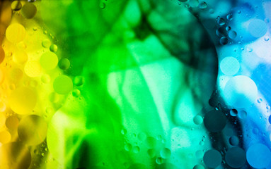 Fototapeta premium Colorful Oil on Water Abstract Designs 