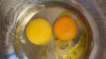 Egg yolk. Some kinds of yellow.