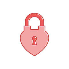 padlock vector icon, lock icon in trendy flat design