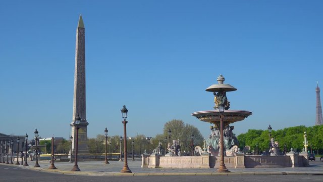 Place de la Concorde of Concorde Square is one of the major public squares in Paris, France