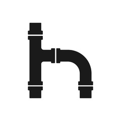 pipe icon in trendy flat design