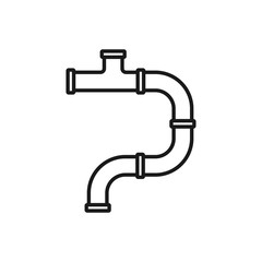 pipe icon in trendy flat design