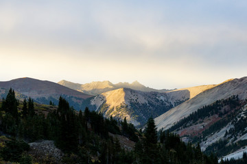 sunset in the tabor mountains