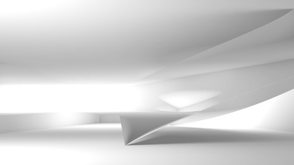 Abstract white digital graphic background 3 d art