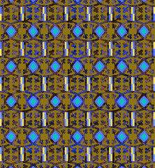 Gorgeous ornamental pattern with colorful background