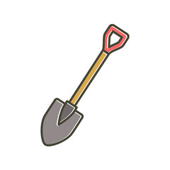 shovel icon vector logo template