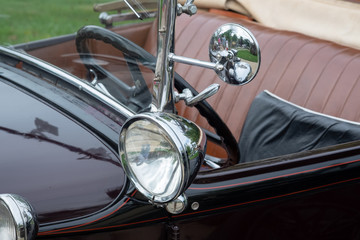 vintage car headlight